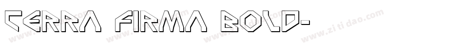 Terra Firma Bold字体转换